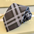 Burberry Style Men's Classic Check Silk Tie
