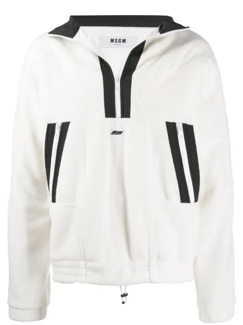 MSGM contrast stripe sweatshirt