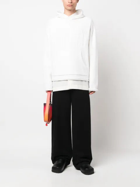 MM6 Maison Margiela number-motif knitted hoodie