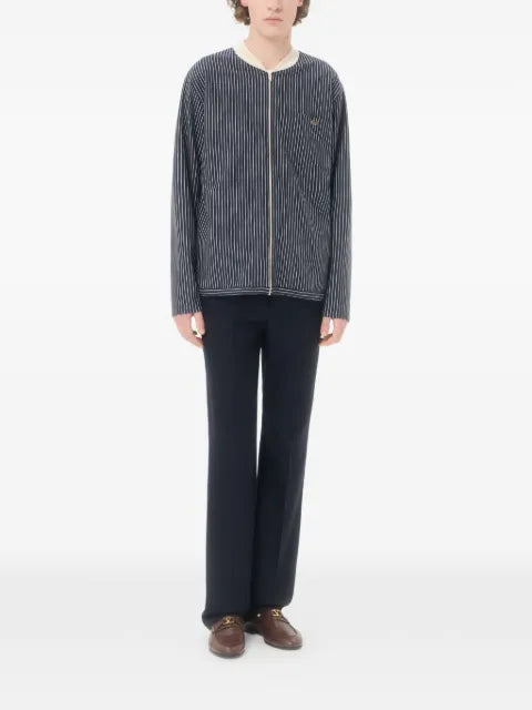 Valentino Garavani viscose sweatshirt with striped VLogo