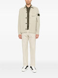 Stone Island 1200012 organic panama cotton old effect overshirt