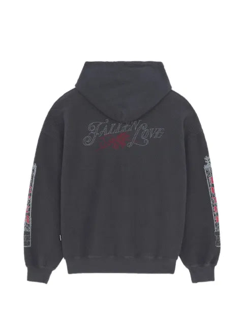 IUTER Fallen Love graphic-print drawstring hoodie