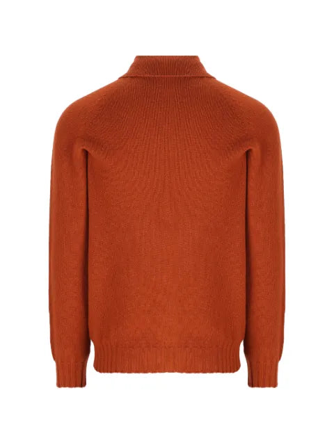 Tagliatore button-placket spread-collar sweater