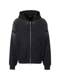 AMIRI crystal-embellished zip-up hoodie
