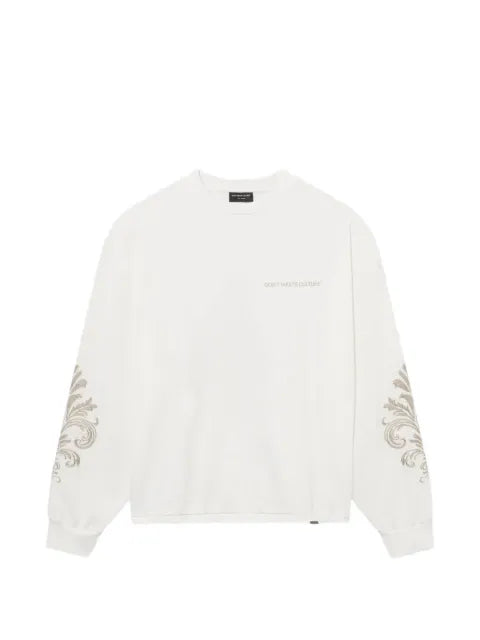 Don't Waste Culture embroidered crew-neck sweatshirt