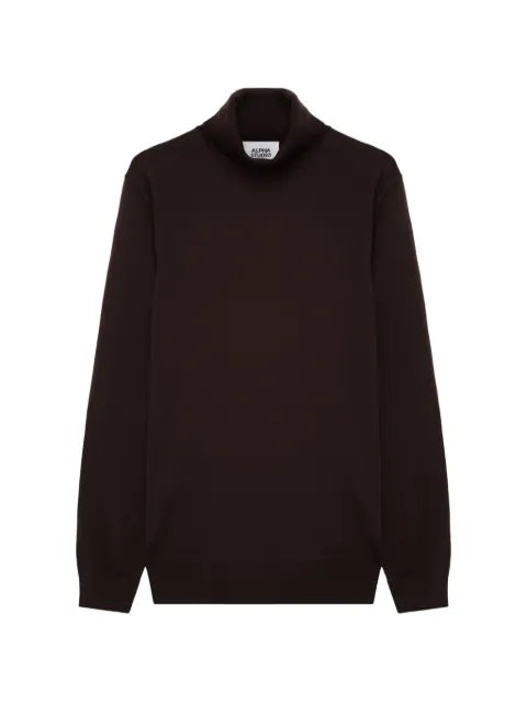 ALPHA STUDIO roll-neck merino-wool sweater