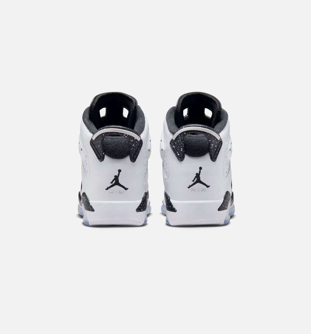 Air Jordan 6 Retro Black and White Grade School Lifestyle Shoe – Black/White