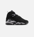 Air Jordan 8 Retro Chrome Black and Light Graphite Grade School – Black/White/Light Graphite