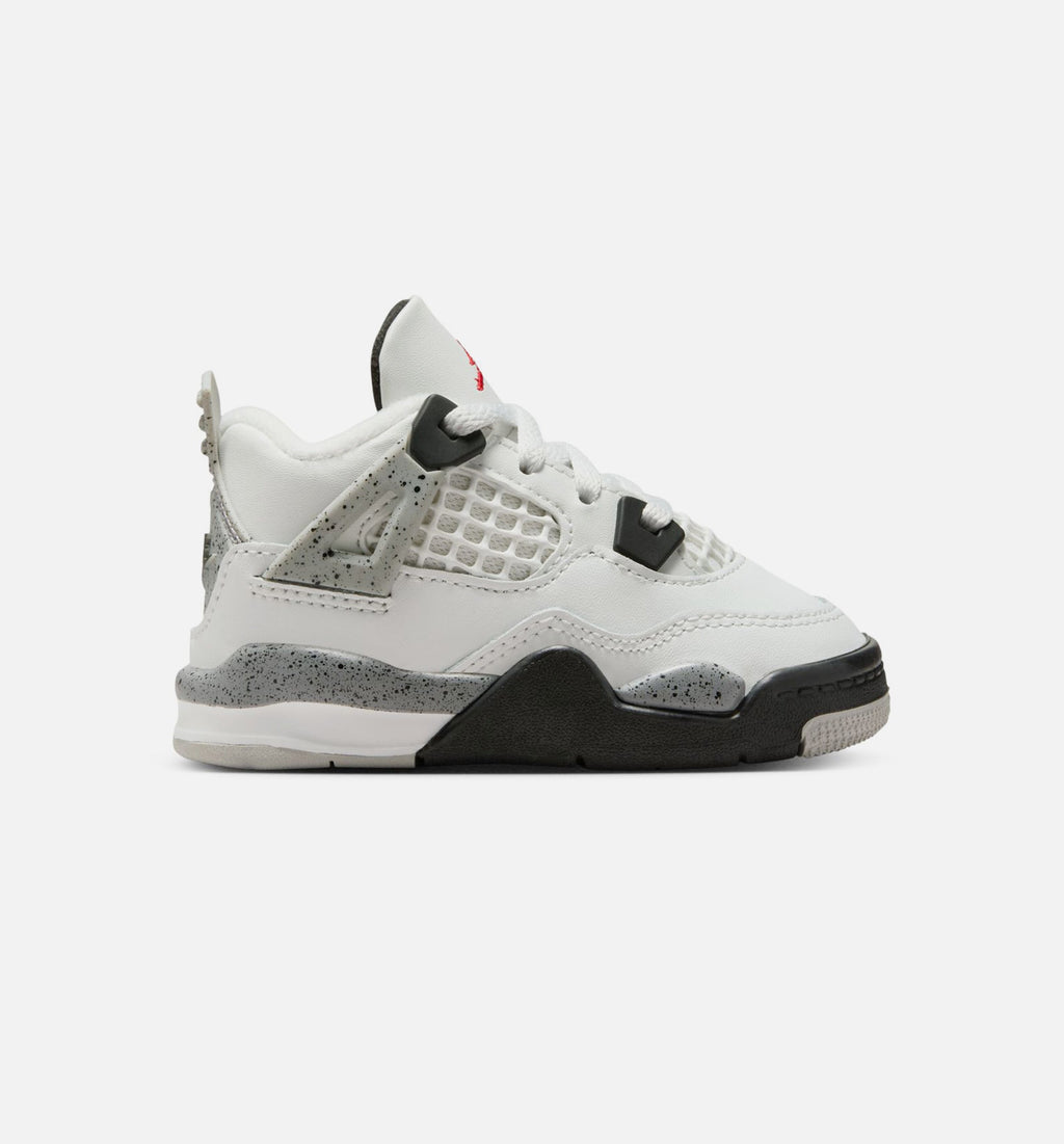 Air Jordan 4 Retro White Cement Infant & Toddler Lifestyle Shoe