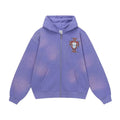 Vale Forever Vale Crest Rhinestone Zip Hoodie — Purple