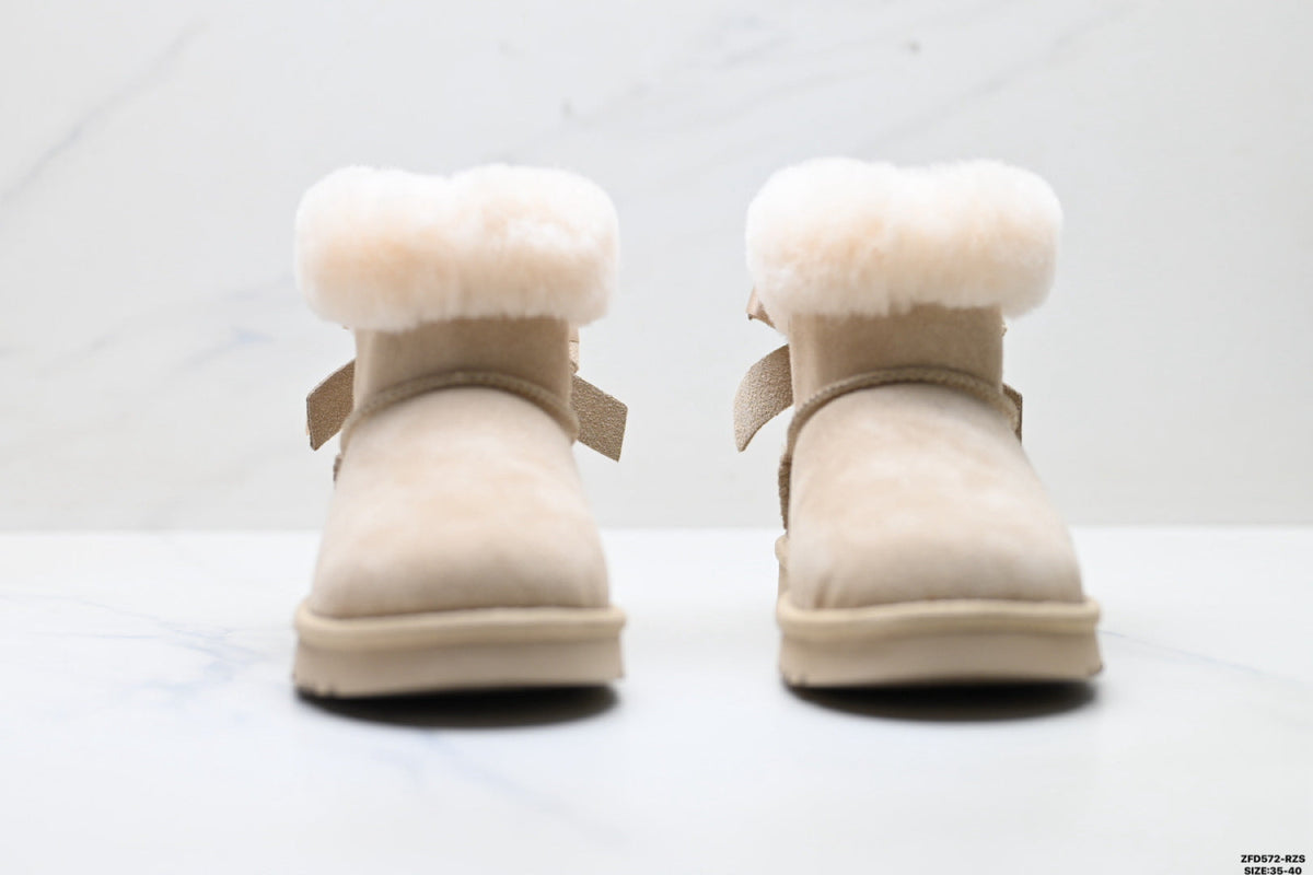 UGG Classic Ultra Mini Bow Ankle Boots