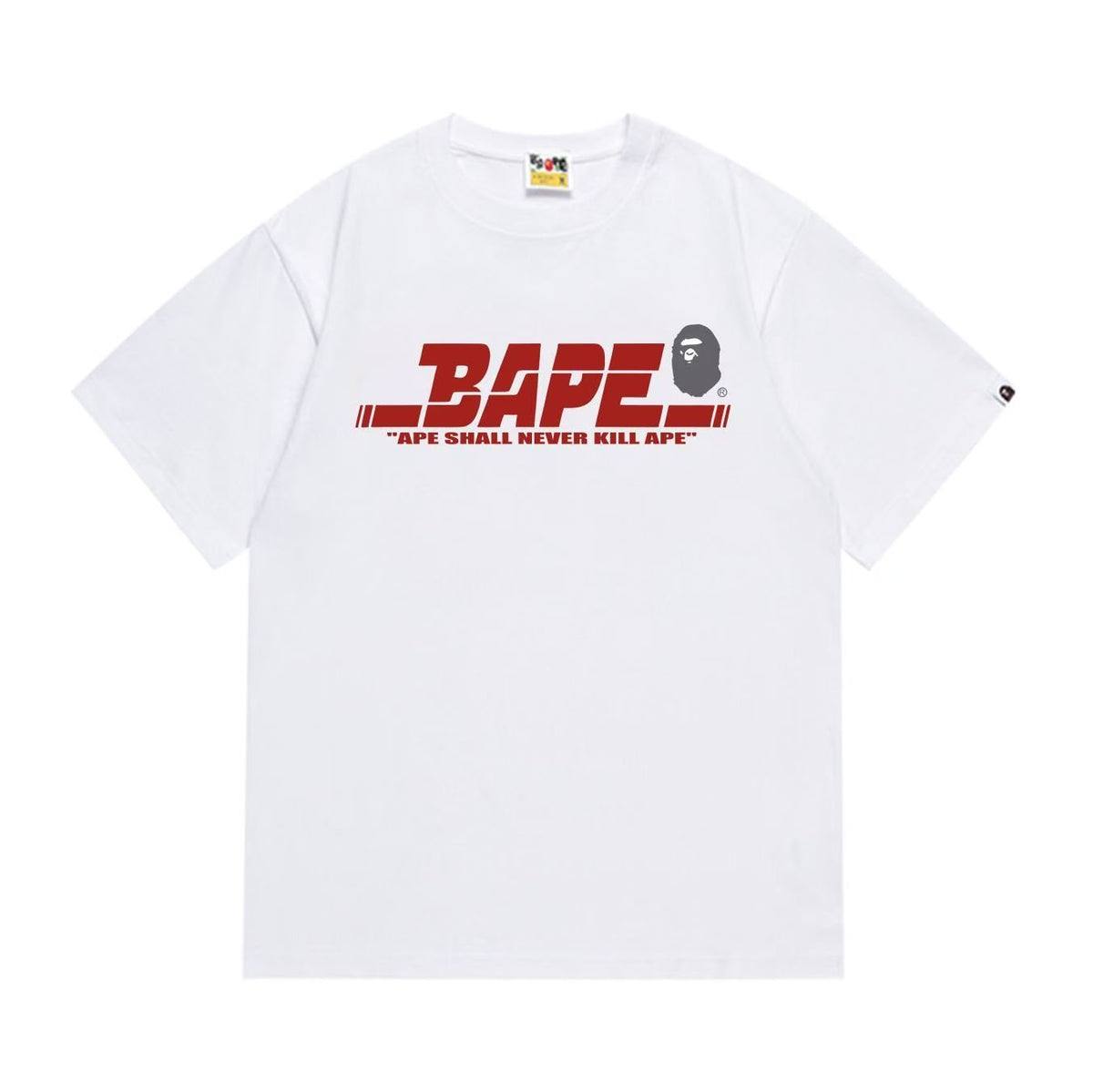 BAPE Red Chest Graphic Short-Sleeve T-Shirt