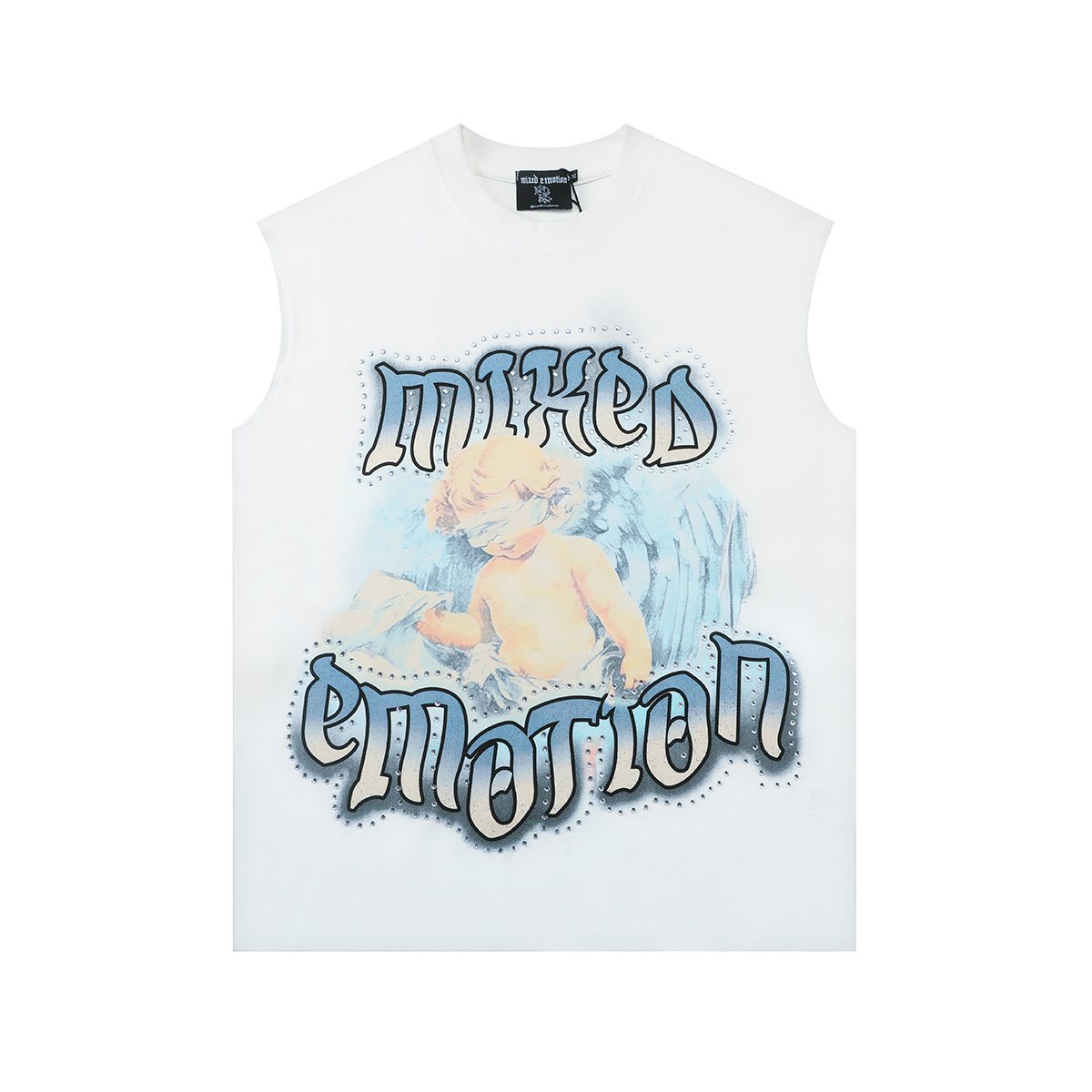 MIXED EMOTION Angel Graphic Sleeveless T-Shirt