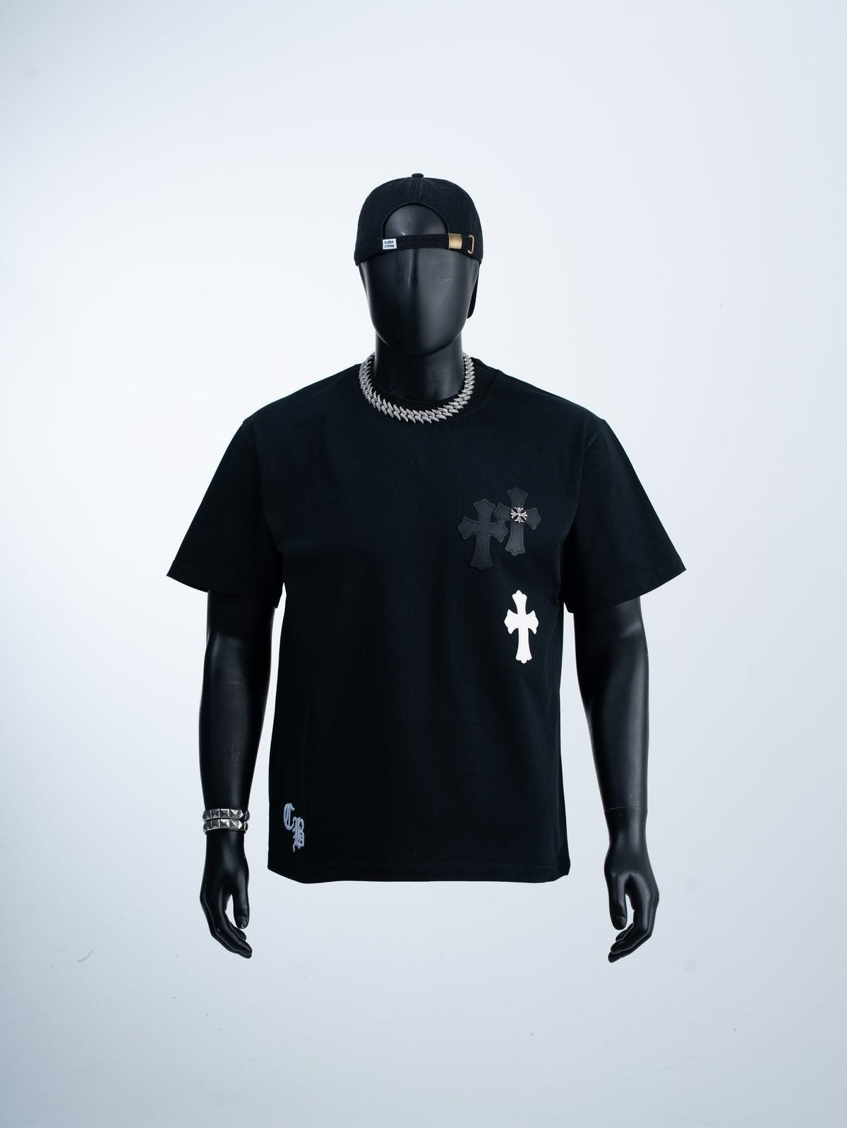 Chrome Hearts Contrast Cross Applique T-Shirt