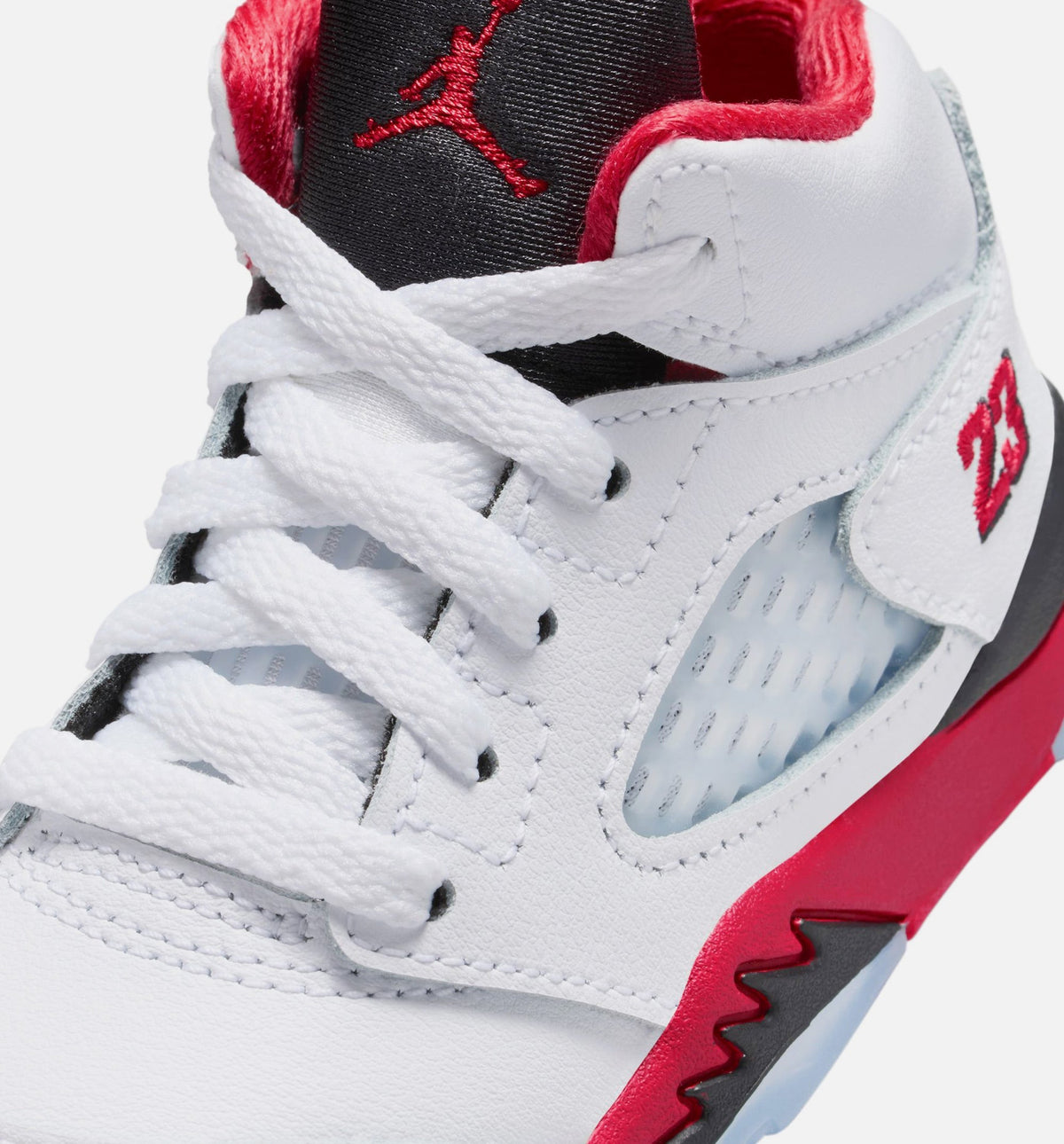 Air Jordan 5 Retro Fire Red Infant/Toddler Lifestyle Shoes - Fire Red/White
