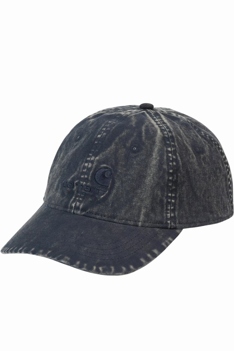 CARHARTT WIP LAMBERT CAP Dark Navy Moon Wash