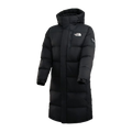 The North Face Color Block Long Down Coat | Black | Women's Winter Coat
