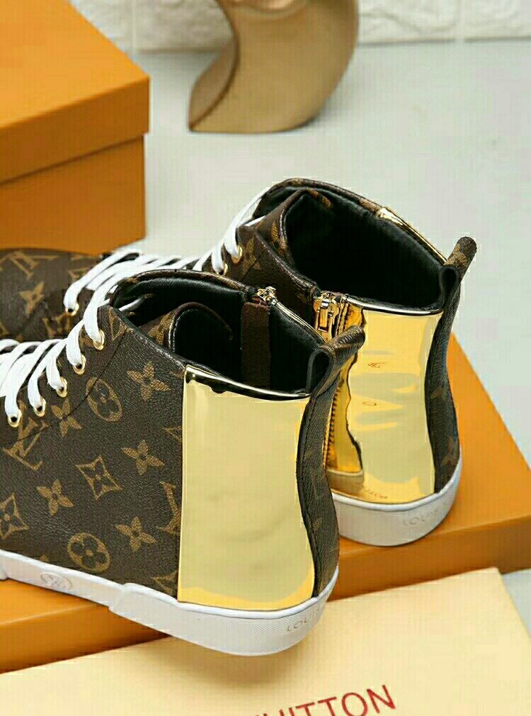 Louis Vuitton Monogram High-Top Sneakers