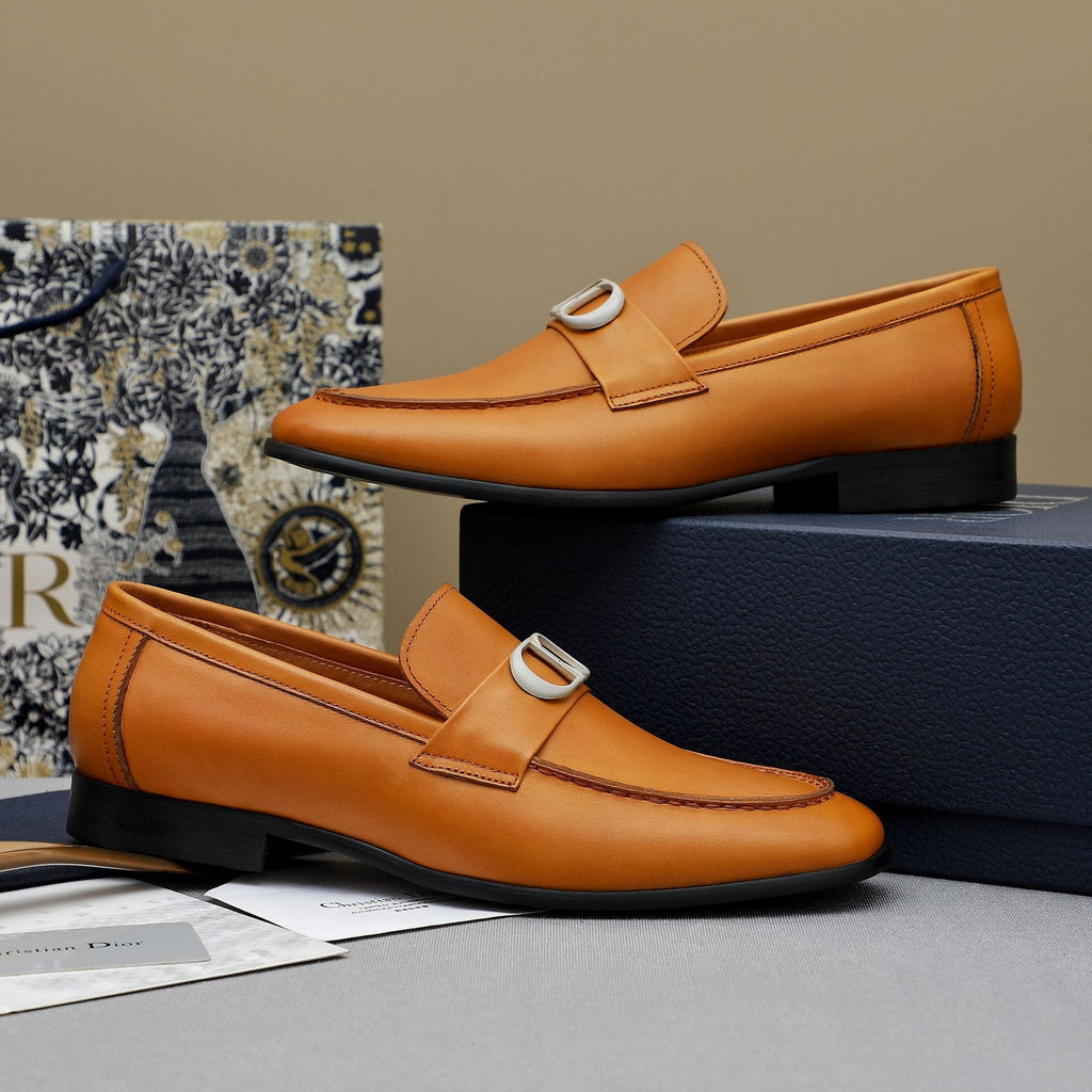 Dior Men's Double-Ring Buckle Loafers