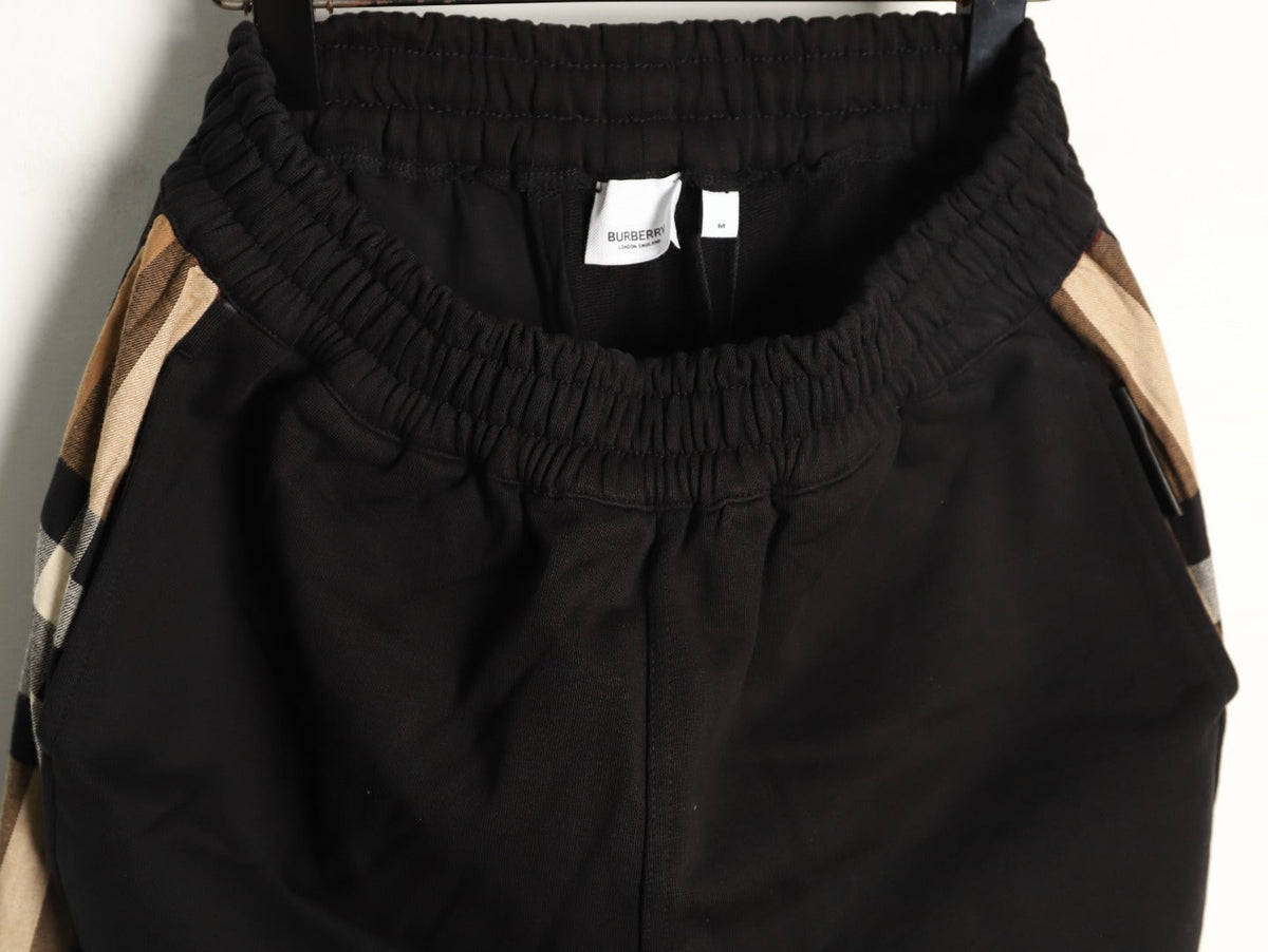 Burberry Check-Side Shorts - Black